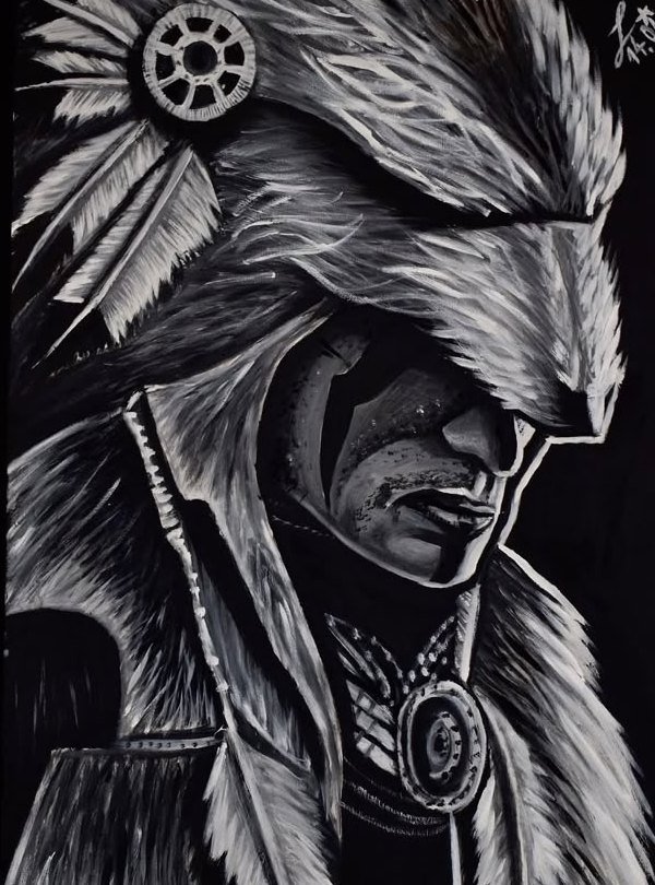 Jefe nativo, obra de Gonza Moreno